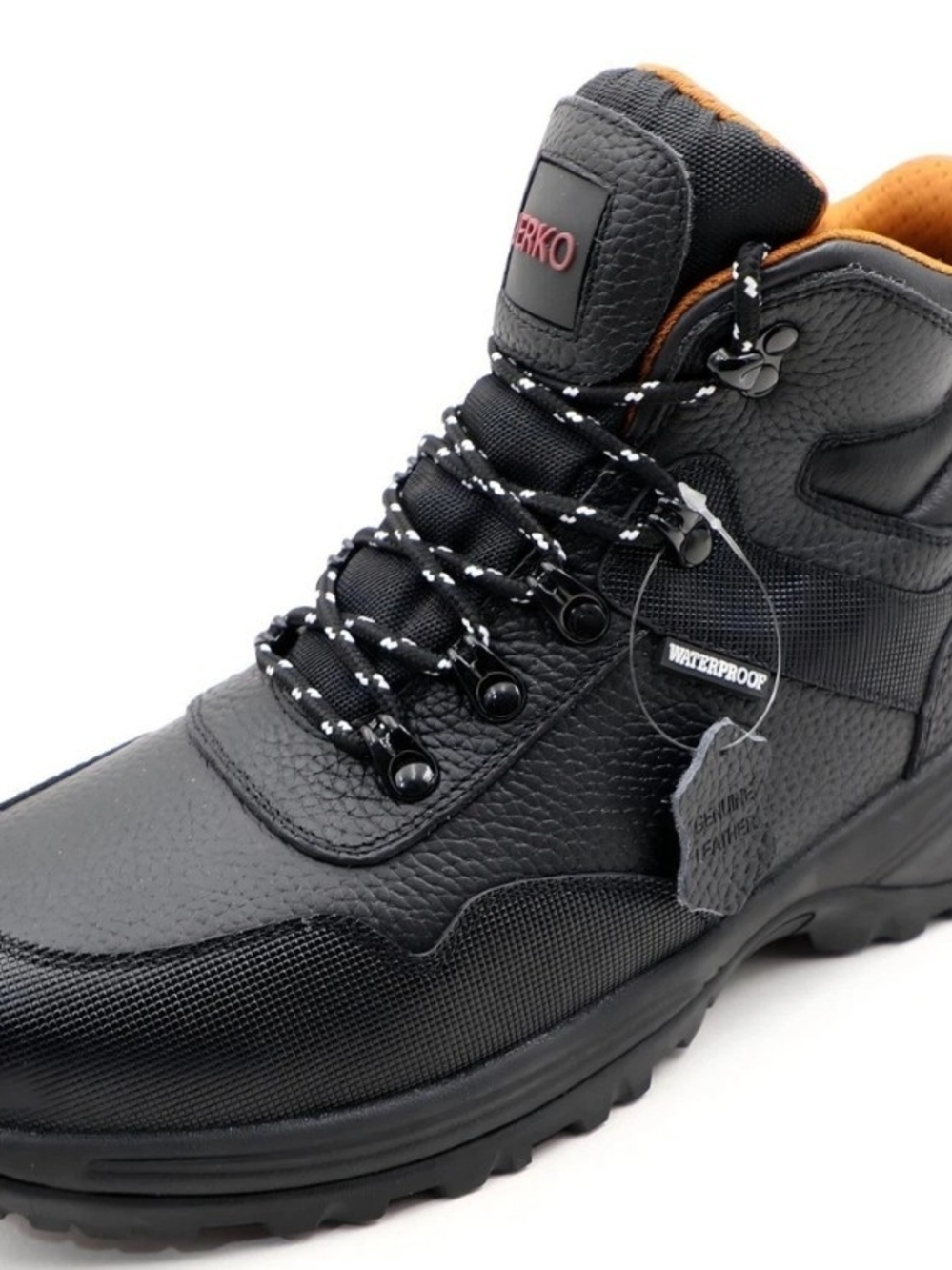 Men's Black Waterproof Steel Toe  Boot size 9.5